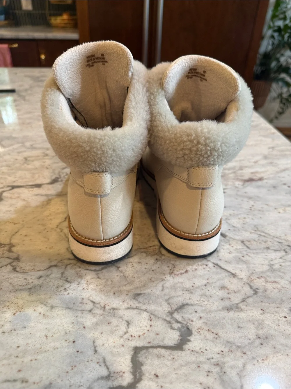 Cole Haan cream leather